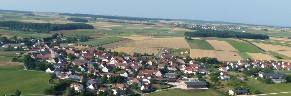 Vogelperspektive auf Alesheim