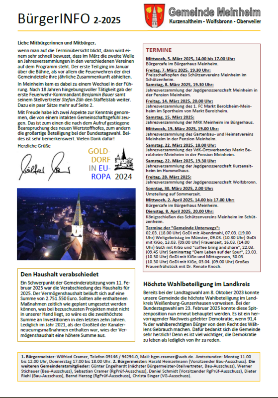 BürgerINFO 2-2025